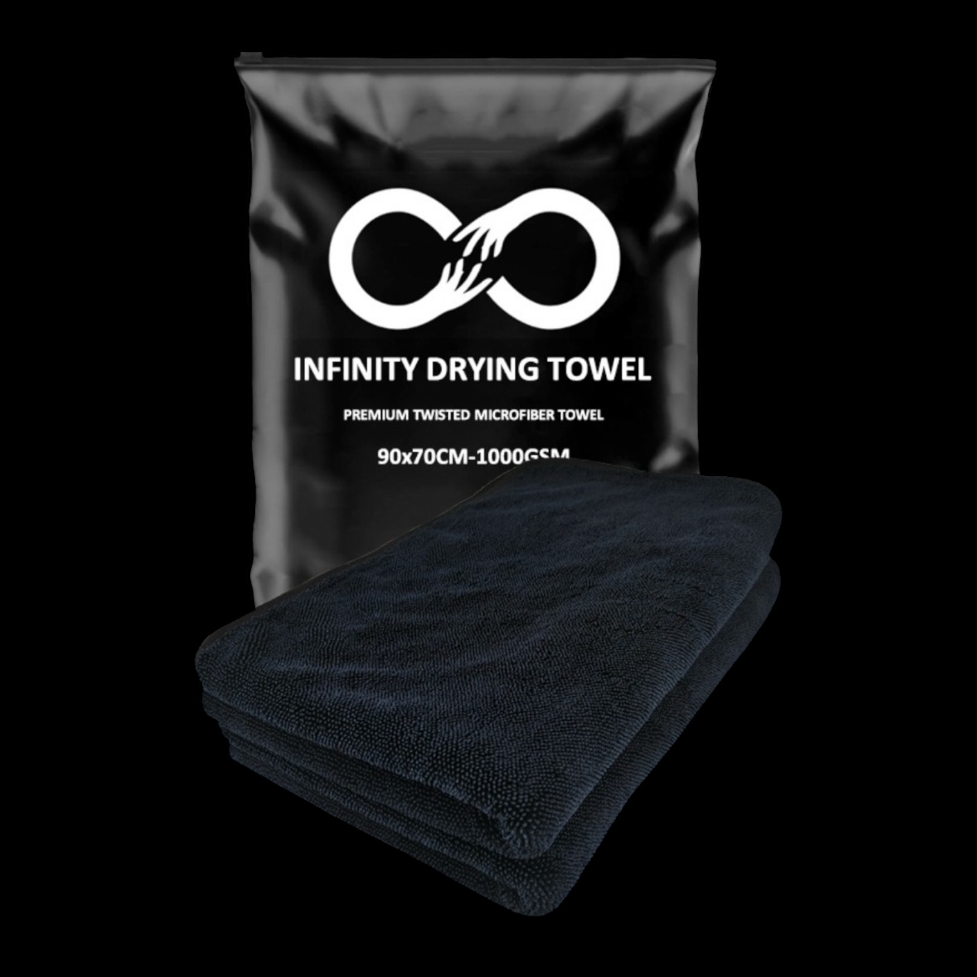 PROSOP MICROFIBRĂ INFINITY CAR CARE - 90x70 cm, 1000 GSM - Image 2