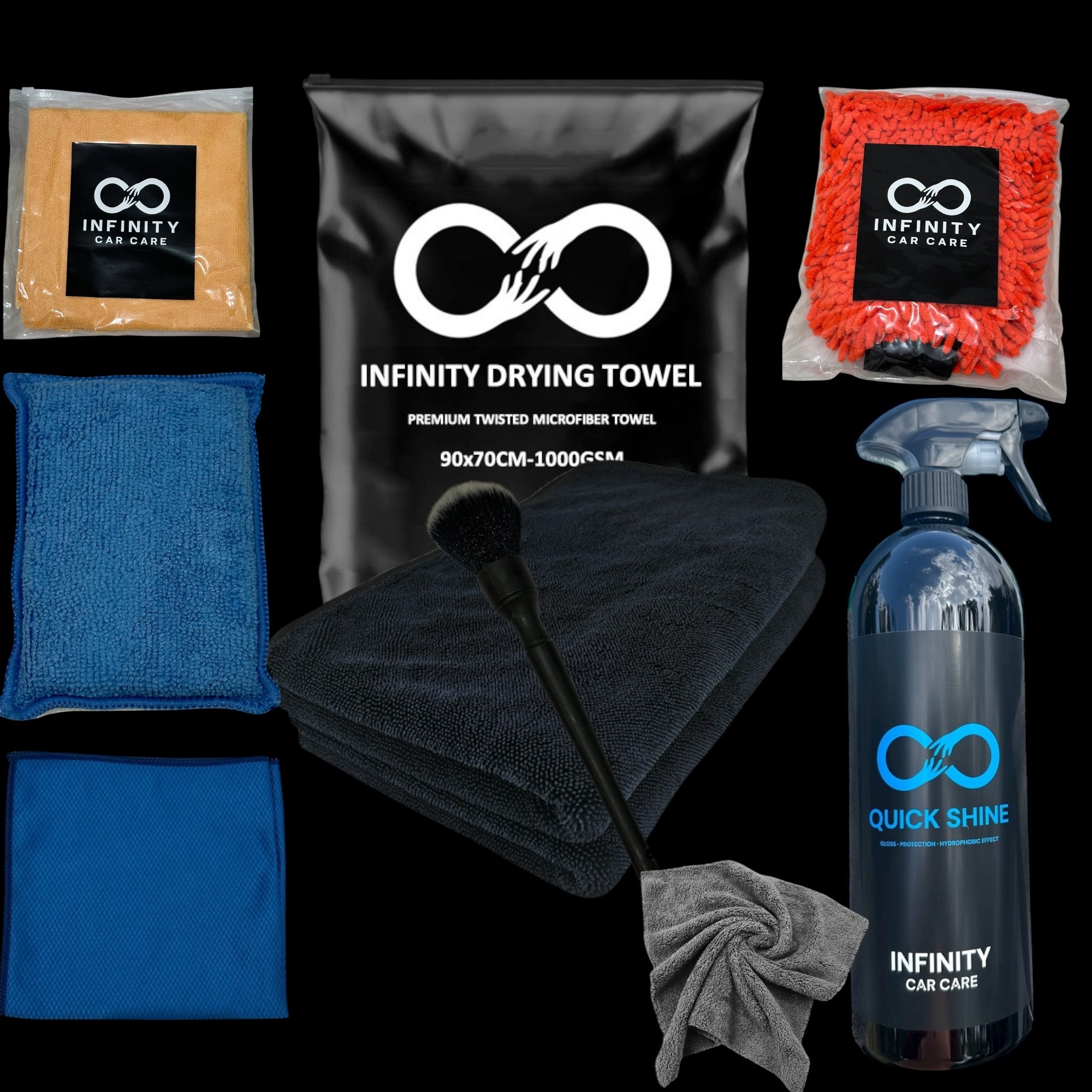 Set Infinity Car Care Premium – Luciu, Protecție & Detailing Complet